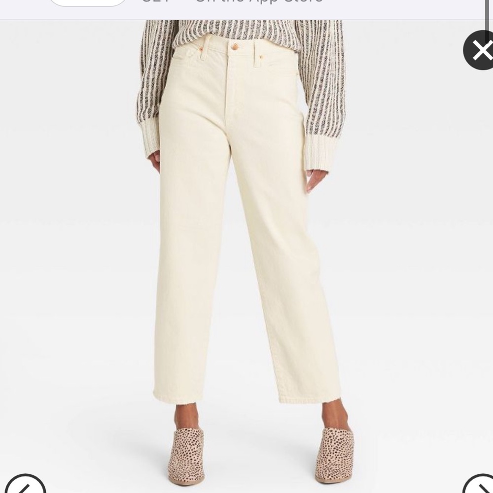 Target universal threads wide leg cropped pants/jeans